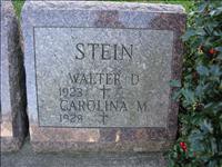 Stein, Walter D. and Carolina M